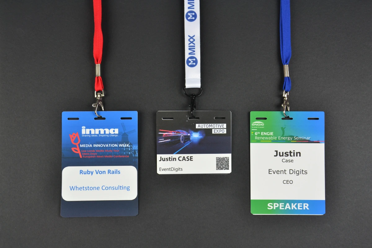 three badge examples